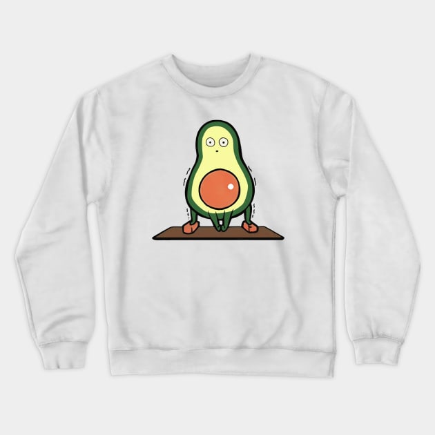 Avocado Yoga Crewneck Sweatshirt by MasutaroOracle